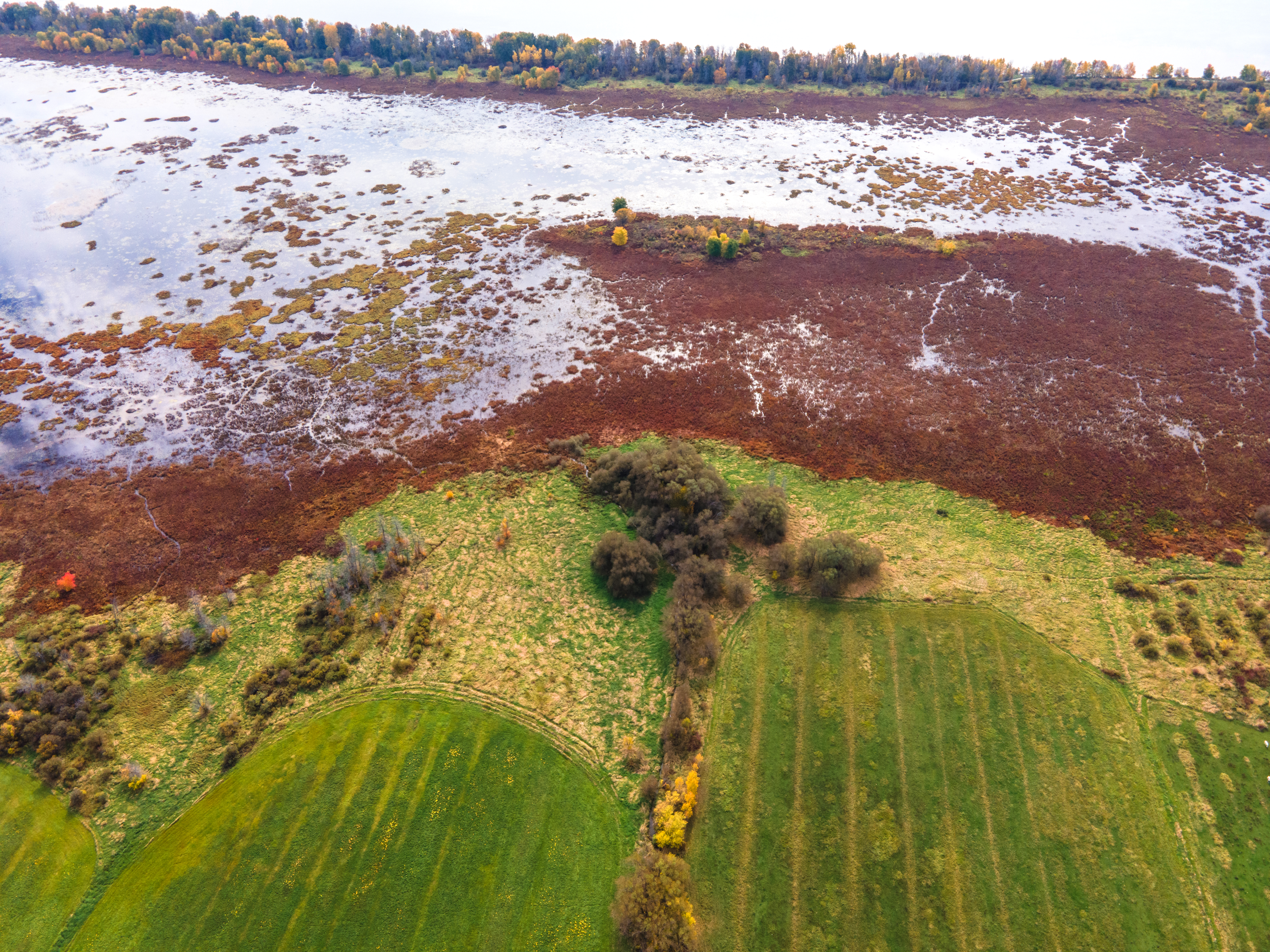 Photo d’une vue aérienne de la rivière Outaouais. Source: OBV RPNS